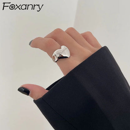 Silver Color Rings for Women Accessories New Trendy