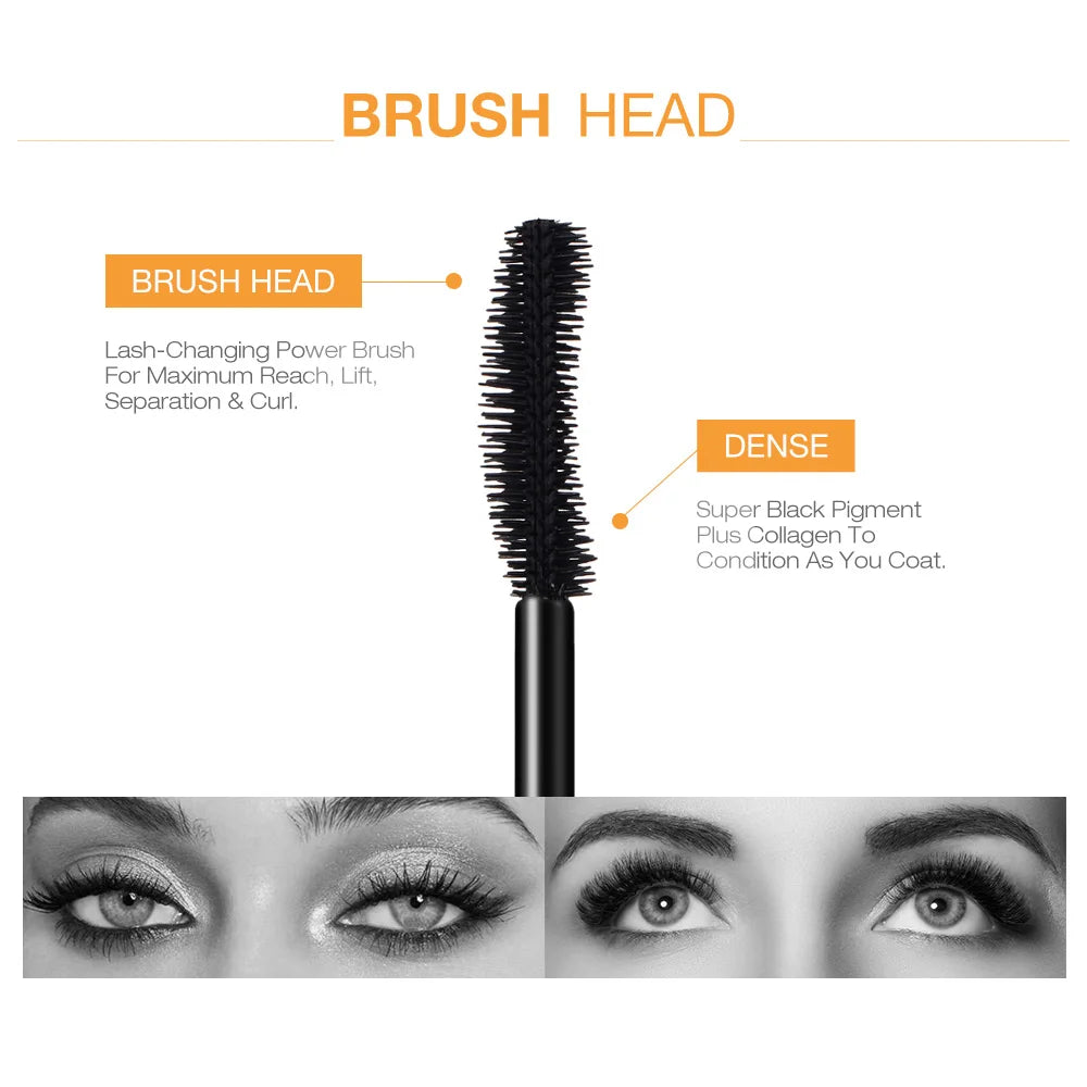 3D Mascara Lengthening Black Lash Eyelash Extension Eye Lashes Brush