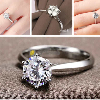 Women Gift S925 Sterling Silver Color Austrian Crystal