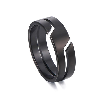 Skyrim Fashion Simple Stainless Steel Couple Ring for Women