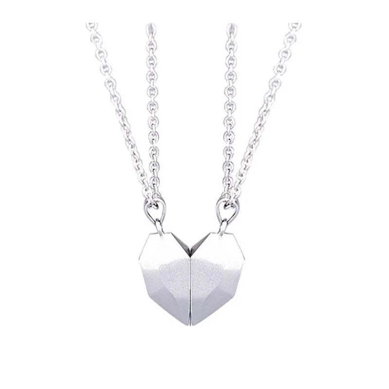 Good Simple Quality Couple Pendant Necklace Electrocardiogram