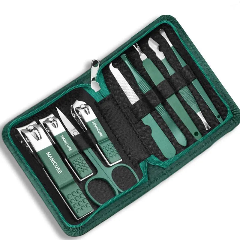 Professional 7/10/12/18 Piece Nail Care Kit Stainless Steel