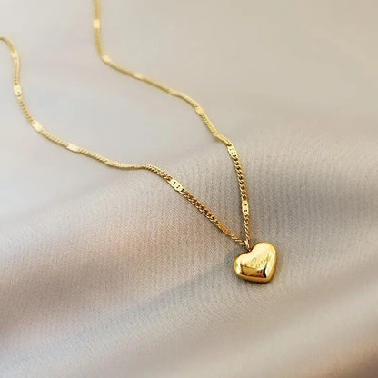 1pcs Gold-color Necklace Ms Simple Fashion Peach Heart