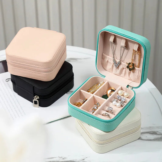 Portable Mini Jewelry Storage Box Travel Organizer