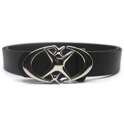 Punk Moon Star Buckle Belt Design Cross Metal