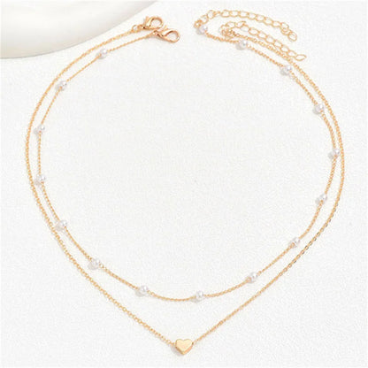 Simple Pearl Choker Necklaces for Women Fashion