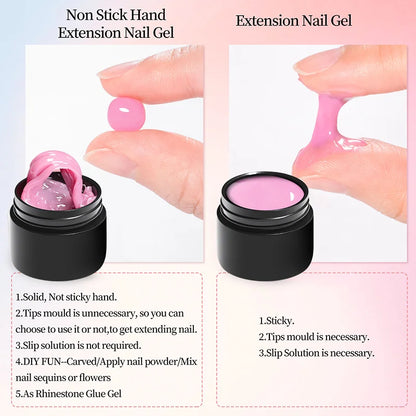 7ml Clear Non Stick Hand Solid Extension Nail Gel