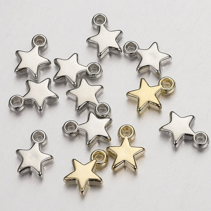 100Pcs CCB Acrylic Beads Charms Pendants 9mm