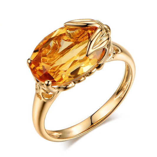 Natural Topaz 18 K Gold Rings for Women