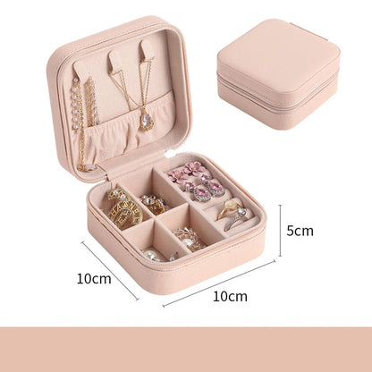 Portable Mini Jewelry Storage Box Travel Organizer