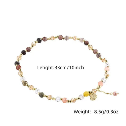 Double Crystal Beaded Bracelet Women Light Luxury