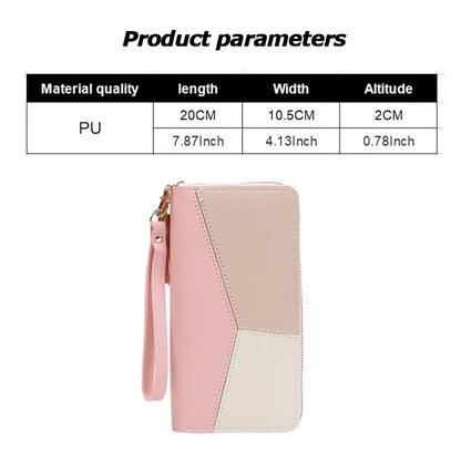 Fashion Zipper Wallets Womens Long Purses Handbags