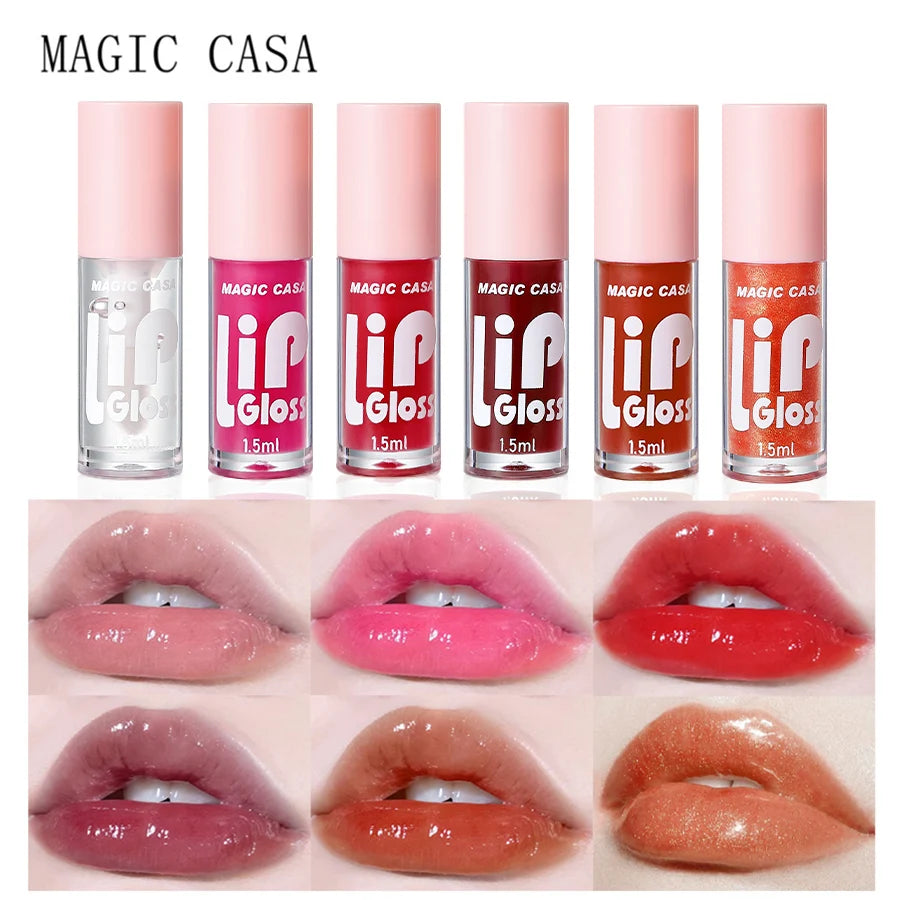 MAGIC CASA 6pcs/set Hydrating Jelly Lip Oil long-lasting