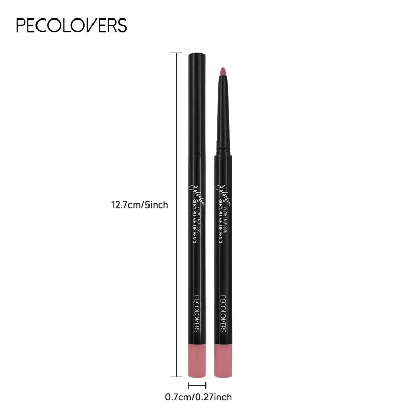 Waterproof Matte Lipliner Pencil Red Contour Tint 12 Colors