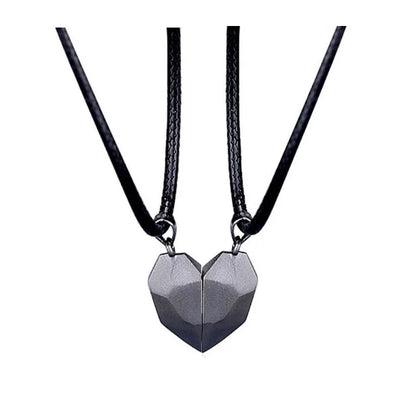 Good Simple Quality Couple Pendant Necklace Electrocardiogram