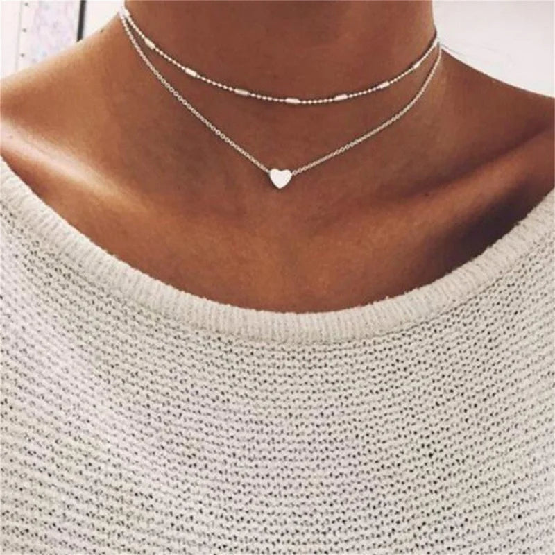 Simple Pearl Choker Necklaces for Women Fashion