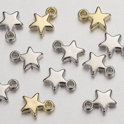 100Pcs CCB Acrylic Beads Charms Pendants 9mm