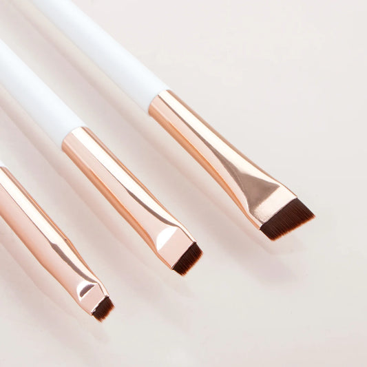 3 Pcs edge eyeliner brush oblique head