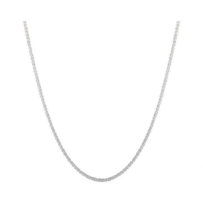 Popular Silver Colour Sparkling Clavicle Chain Choker Necklace For Women