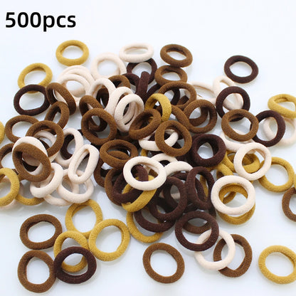 100/300/500 pcs Girls Colorful Elastic Hair Bands