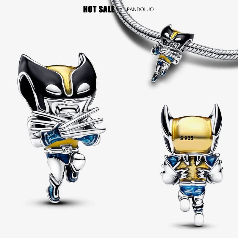 Disney Marvel Deadpool Wolverine Charm Beads Fits