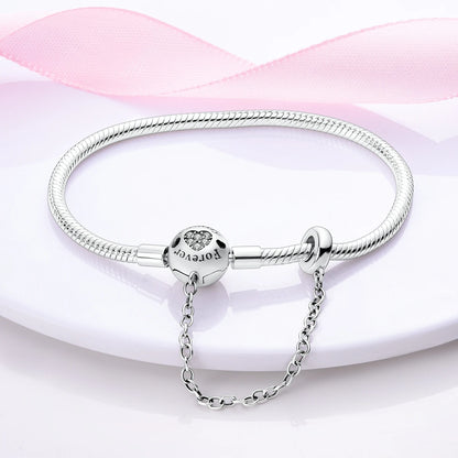 Silver Plated Link Bracelet Fit Original PAN Me Charm Beads Diy Jewelry