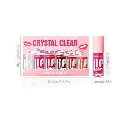 MAGIC CASA 6pcs/set Hydrating Jelly Lip Oil long-lasting