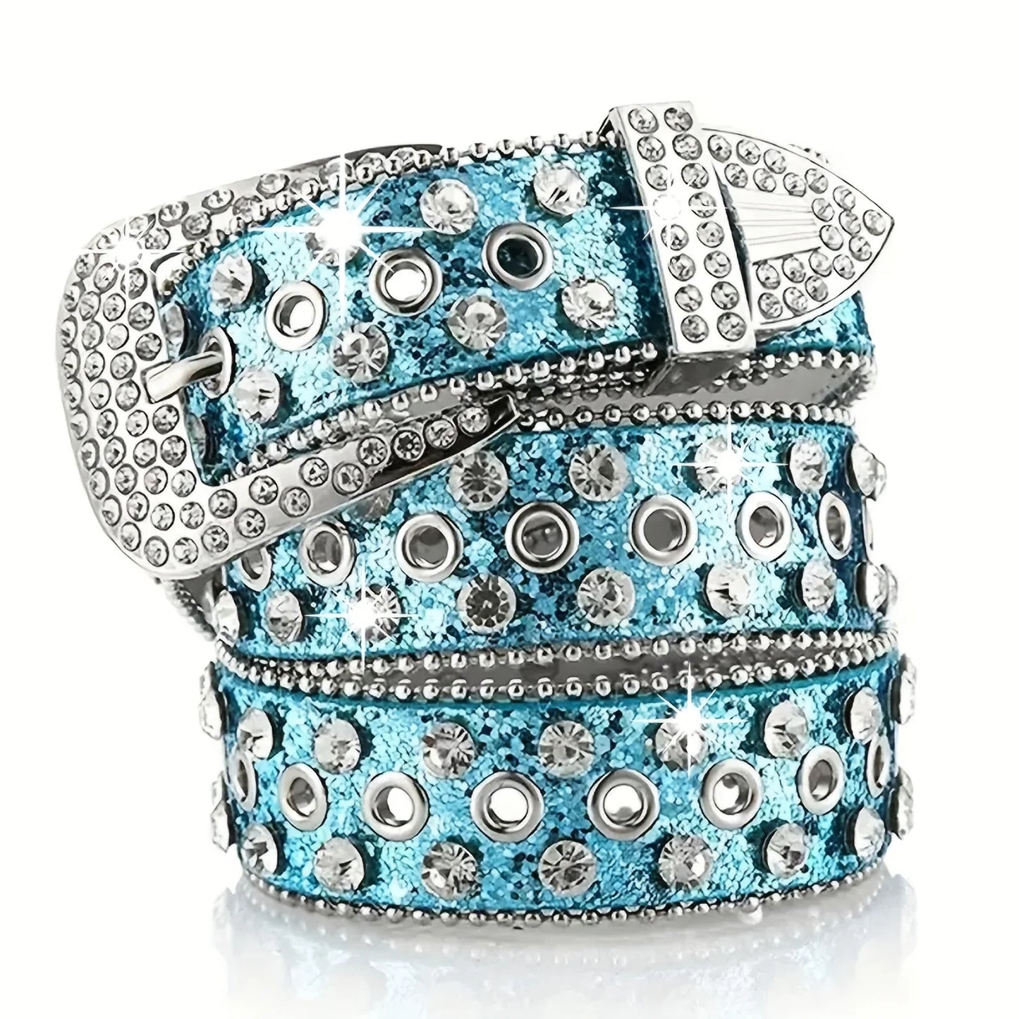 Hip Hop Rhinestone Y2K Belts Trendy Solid Color For Women Girls