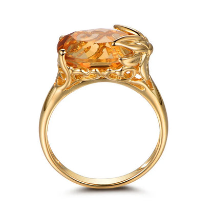 Natural Topaz 18 K Gold Rings for Women