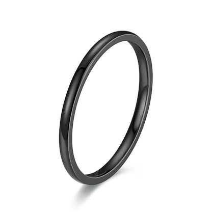 Stainless Steel Ring for Girls Women, Thin And Simple Concise Style