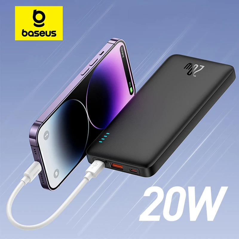 Baseus Airpow 20W Power Bank 10000mAh 20000mAh Fast Charge