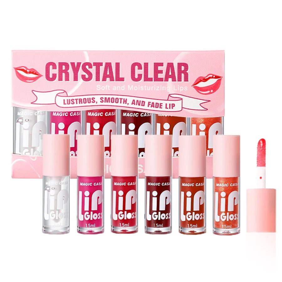 MAGIC CASA 6pcs/set Hydrating Jelly Lip Oil long-lasting