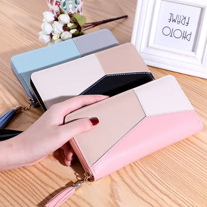 Women Large Capacity Wallet Long Zipper