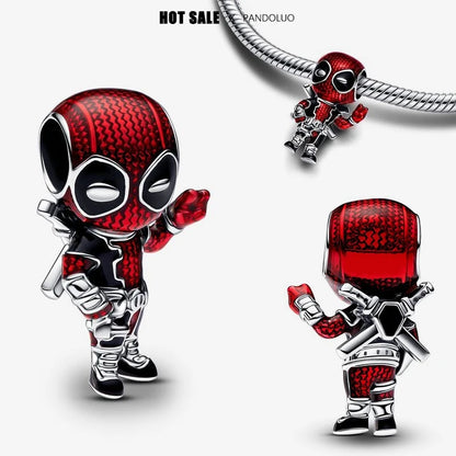 Disney Marvel Deadpool Wolverine Charm Beads Fits