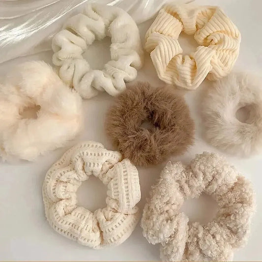 7 Pcs/Set Women Hair Scrunchies Set