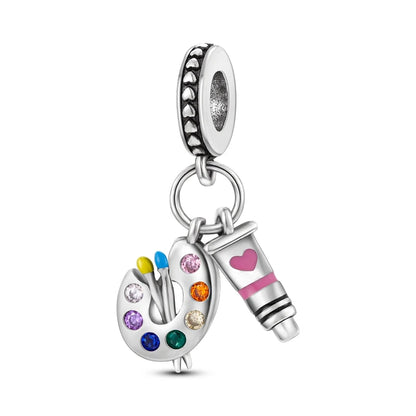 Silver Plated Travel Sunflower Lucky Charms Fit