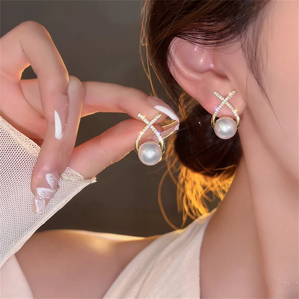 Pearl Earrings for Women Girl