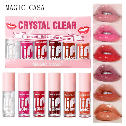 MAGIC CASA 6pcs/set Hydrating Jelly Lip Oil long-lasting