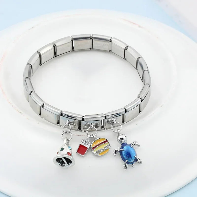 Charm Fit 9mm Bracelet Stainless Steel Jewelry DIY Making