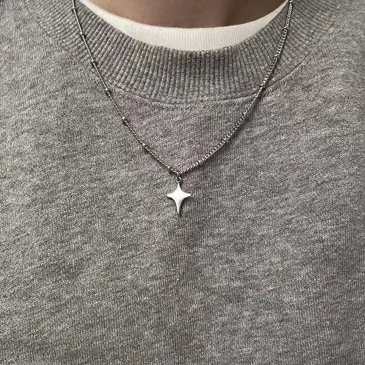 Simple Trendy Star Hollow Choker Necklace