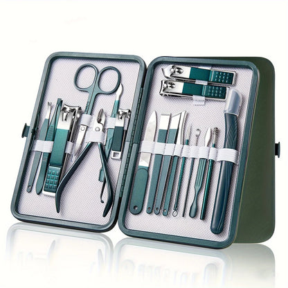 Professional 7/10/12/18 Piece Nail Care Kit Stainless Steel