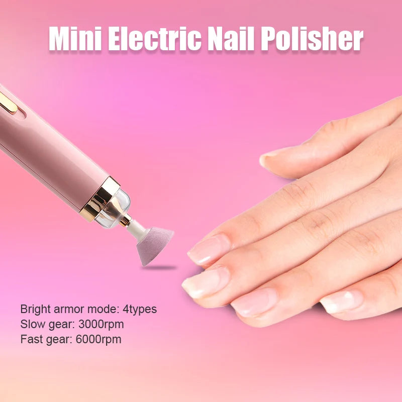 5 in 1 Electric Nail Polish Drill Machine With Light Portable