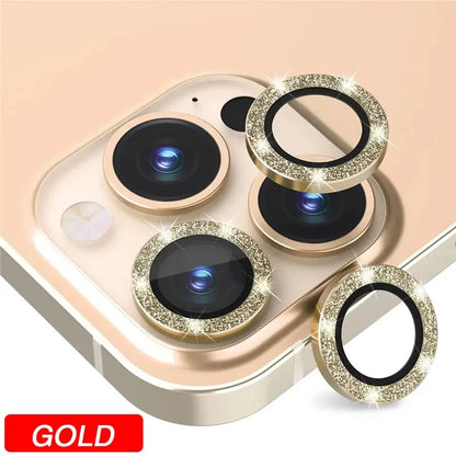 Camera Lens Protector For iPhone 11 12 13 Pro Max Mini 14 15 Pro Max Diamond Metal Protective