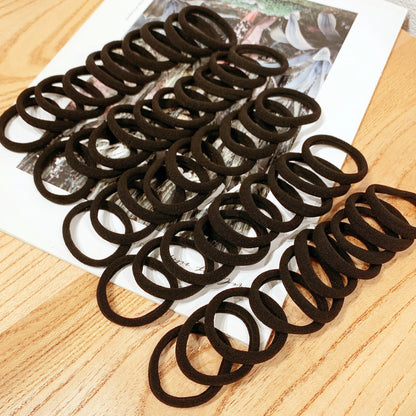 50/100pcs Black Hair Bands for Women Hair