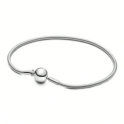 925 Sterling Silver Love Heart Simple Bracelet