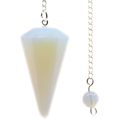 Natural Stone Quartz Agates Pendant Reiki Healing Cone Amethyst Charm