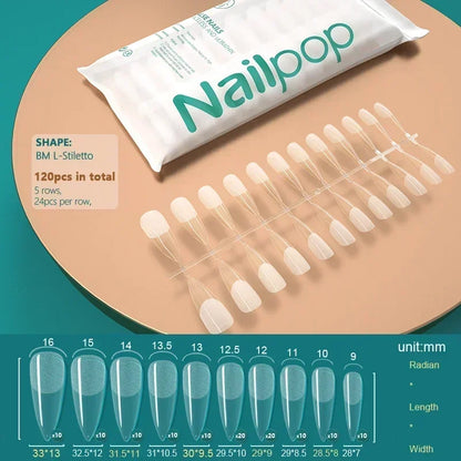 NAILPOP 120pcs Fake Nails Full Cover