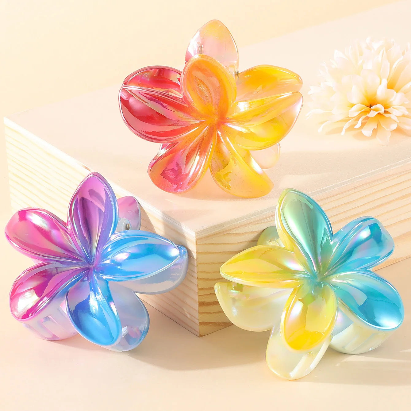 2/4PCS Fashion Women Flower Hair Clips