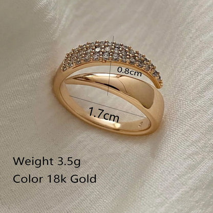 Stainless Steel 18 K Gold Plated Sun Rings for Women Natural Stone