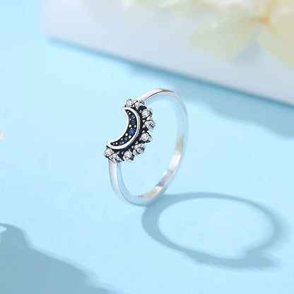 Original 925 Sterling Silver Rings For Women Crown Love Heart